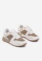 Sneakers Soltia Alb cu maro