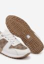 Sneakers Soltia Alb cu maro