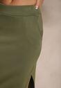 Zielona Ołówkowa Spódnica High Waist Velzia