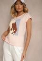 T-shirt Aizana Roz deschis