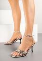 Sandale Galiven Print piele de șarpe