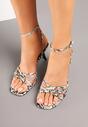 Sandale Galiven Print piele de șarpe