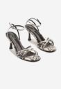 Sandale Galiven Print piele de șarpe