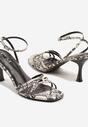 Sandale Galiven Print piele de șarpe