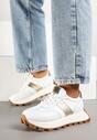 Sneakers Efalorena Alb cu auriu