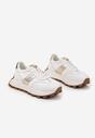 Sneakers Efalorena Alb cu auriu