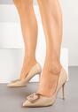 Pantofi stiletto Efalindia Bej
