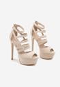 Pantofi stiletto Naniel Bej