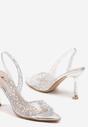 Pantofi stiletto Efaliana Argintii