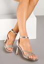 Pantofi stiletto Alimora Argintii