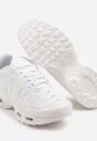 Białe Buty Sportowe Sneakersy z Geometrycznym Tłoczeniem Vulinea