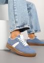 Niebieskie Sneakersy w Stylu Kultowych Tenisówek Gillifia