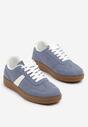 Niebieskie Sneakersy w Stylu Kultowych Tenisówek Gillifia