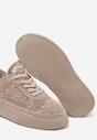 Sneakers Nanessia Bej închis