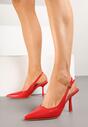 Pantofi stiletto Saniffia Roșii