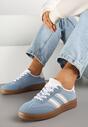 Niebieskie Sneakersy Tenisówki z Przeszyciami Lurivia