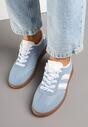 Niebieskie Sneakersy Tenisówki z Przeszyciami Lurivia