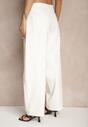 Białe Jeansy Balloon Fit High Waist Amirins