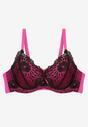 Sutien Lanomira Negru cu fucsia