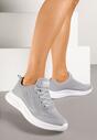 Szaro-Niebieskie Buty Sportowe Sneakersy Zdobione Efektem Ombre Banelissa
