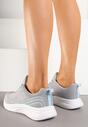 Szaro-Niebieskie Buty Sportowe Sneakersy Zdobione Efektem Ombre Banelissa