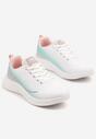Biało-Miętowe Buty Sportowe Sneakersy Zdobione Efektem Ombre Banelissa