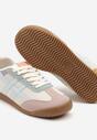Różowo-Niebieskie Sneakersy Typu Klasyczne Tenisówki Isnnoria