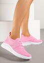 Fuksjowe Siateczkowe Buty Sportowe Sneakersy na Zdobionej Podeszwie Talloti