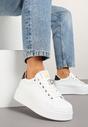 Sneakers Deseliena Alb cu negru