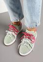 Sneakers Telindrela Verde cu fucsia
