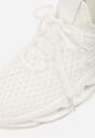 Białe Buty Sportowe Sneakersy na Platformie Ozdobionej Tłoczeniem Teliriella