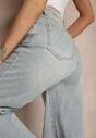 Jasnoniebieskie Jeansy Wide Leg High Waist Sesionis