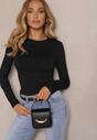 Czarna Bluzka Longsleeve z Bawełny Avelfia