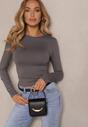 Szara Bluzka Longsleeve z Bawełny Avelfia