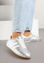 Sneakers Liantina Argintiu cu alb