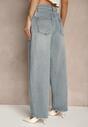 Niebieskie Jeansy Slouchy High Waist Halriva