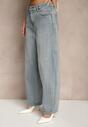 Niebieskie Jeansy Slouchy High Waist Halriva