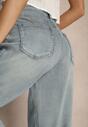 Niebieskie Jeansy Slouchy High Waist Halriva