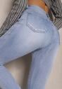 Niebieskie Jeansy z Bawełną Typu Skinny Jorivaes