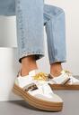 Sneakers Nasalle Alb cu maro