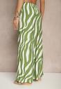 Pantaloni Lisamelia Verde cu alb