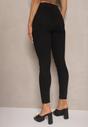 Czarne Jeansy Slim z Bawełną i Wiskozą High Waist Calliran