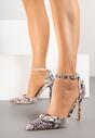 Pantofi stiletto Ridirianne Print piele de șarpe