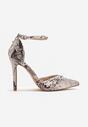 Pantofi stiletto Ridirianne Print piele de șarpe