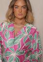 Rochie Frolhiria Verde cu fucsia