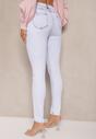 Jasnoniebieskie Jeansy z Wiskozą o Fasonie Skinny Arrivienne