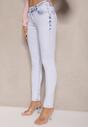 Jasnoniebieskie Jeansy z Wiskozą o Fasonie Skinny Arrivienne
