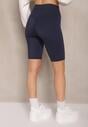 Granatowe Szorty Kolarki High Waist Basalla