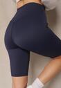 Granatowe Szorty Kolarki High Waist Basalla
