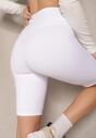 Białe Szorty Kolarki High Waist Basalla
